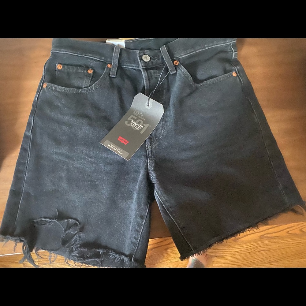 Levi’s 501’s, mid thigh